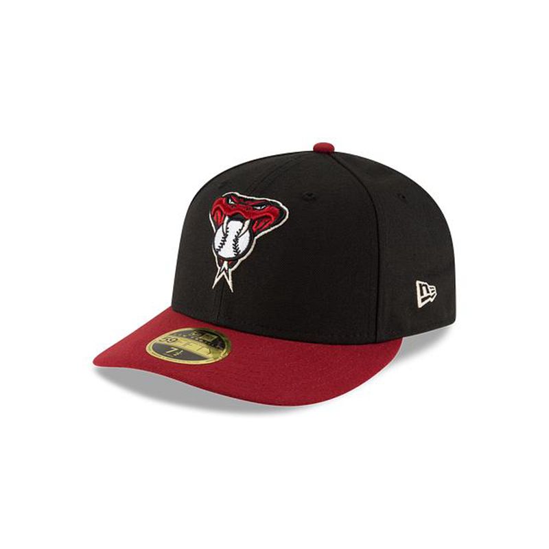 MLB Arizona Diamondbacks Authentic Collection Low Profile 59Fifty Fitted (TNH8744) - Black New Era Caps